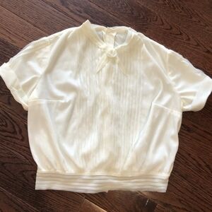 Elegant Cream Women's Top